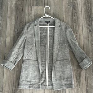 Gray Blazer Topshop Size 4, Three-Quarter Sleeves